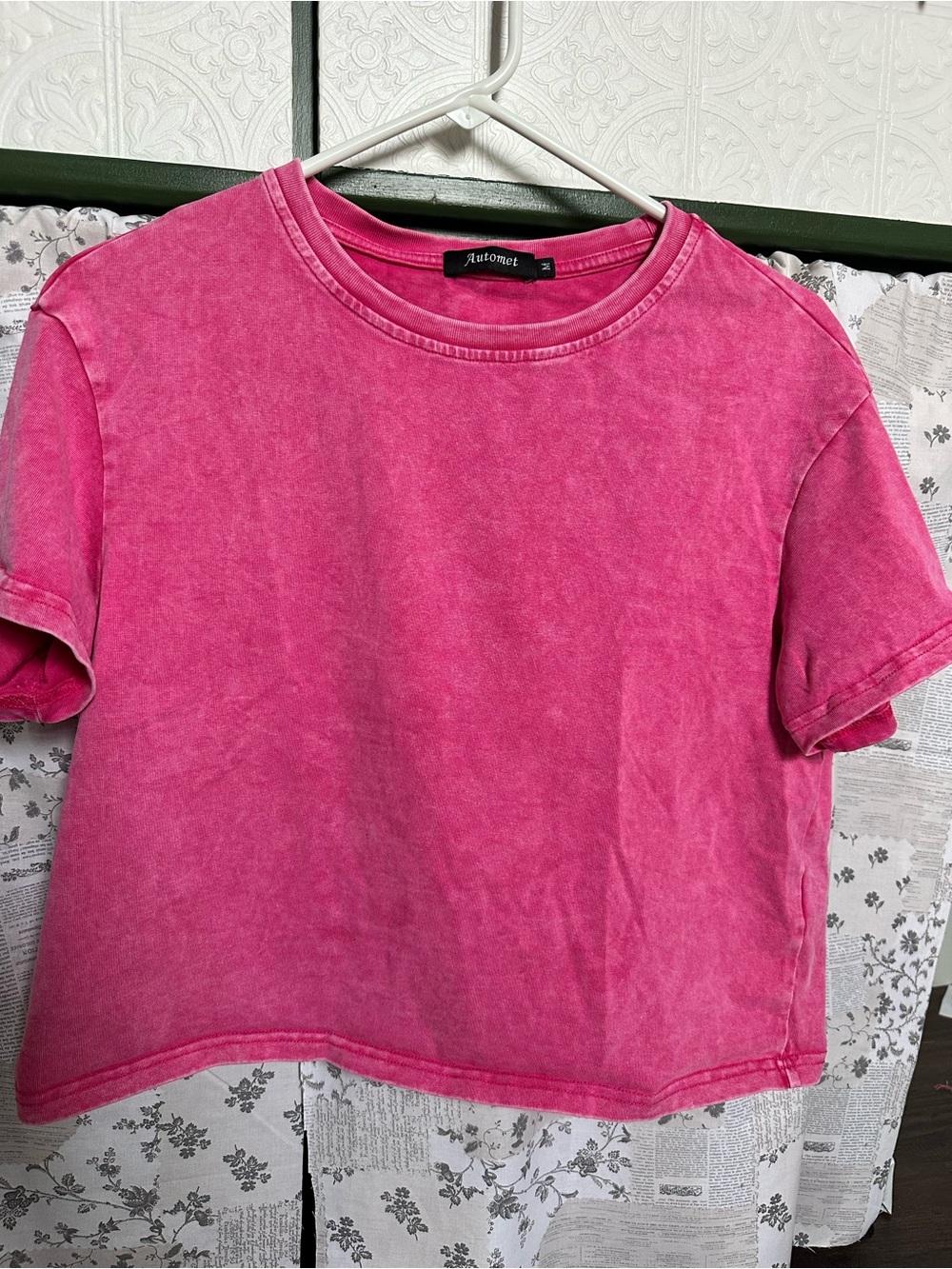 Pink Set / Washed Crop Matching Set